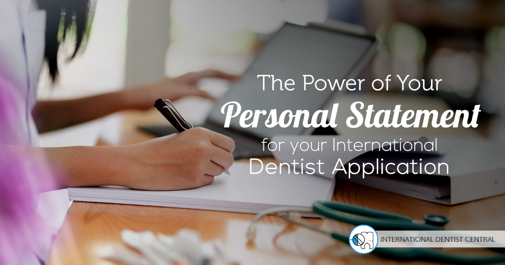 dentist personal statement postgraduate