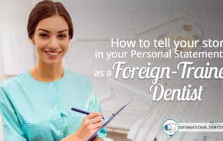 foreign-trained dentist writing personal statement
