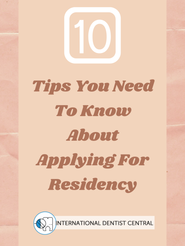 Tips applying for Residency Programs