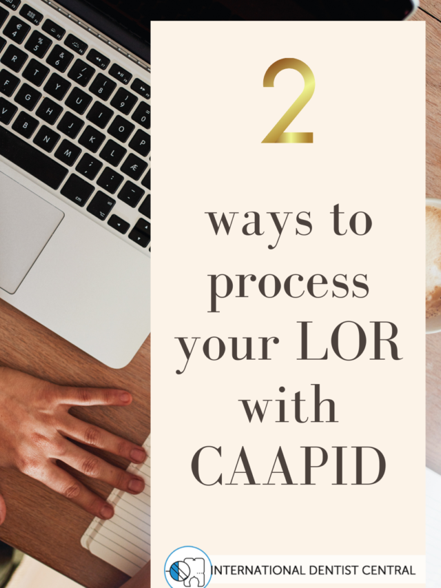 2 Ways to Process your LOR with CAAPID