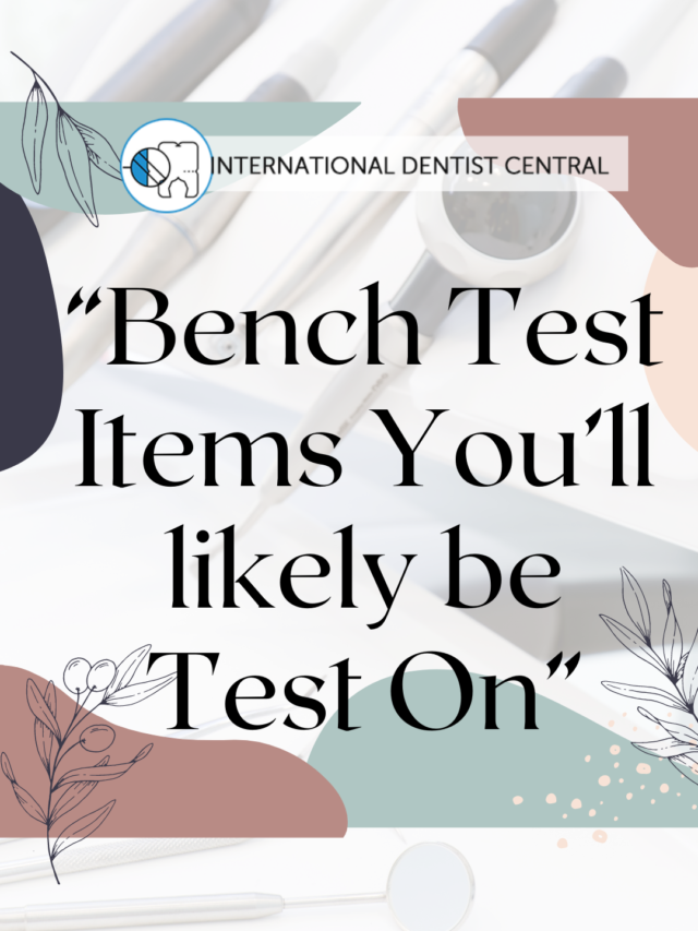 Bench Test Items You’ll likely be Test On